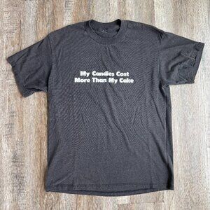 Vintage Black T Shirt Single Stitch Medium